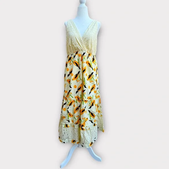 knee length dresses for ladies Billabong Go Coastal Midi Dress-Blue Bird-Medium-Medium main image 0
